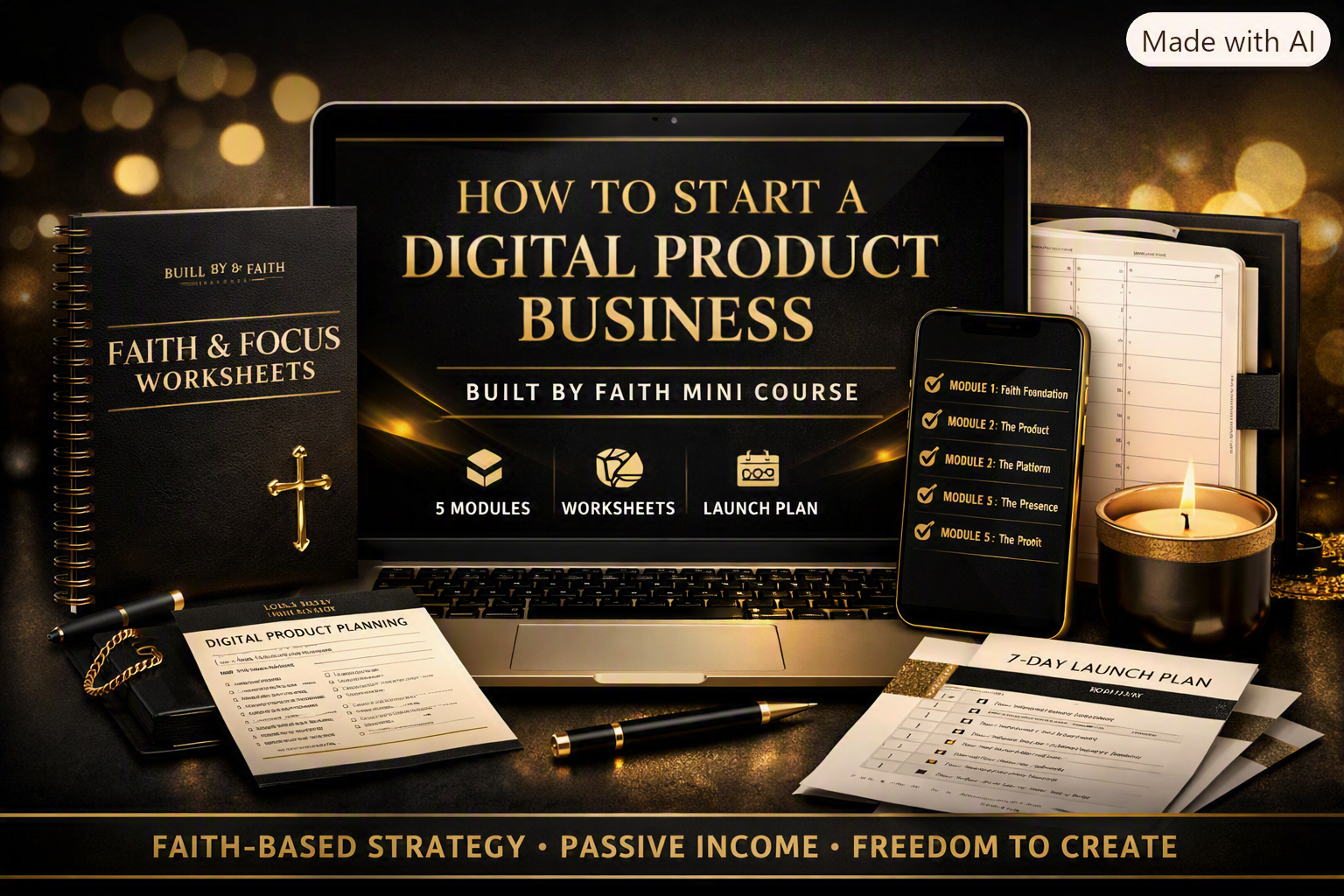 How to Start a Digital Product Business – Built By Faith Mini Course